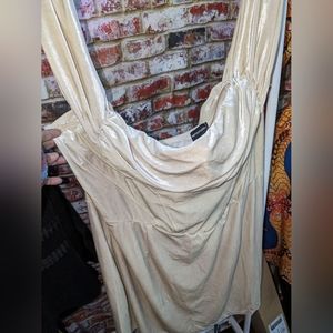 Plus Cream Velvet Bardot Bodycon Dress Size 24